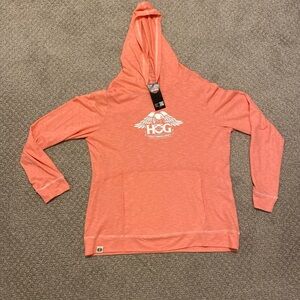 NWT ladies Harley Davidson Harley Owners Group Lightweight Pullover Hoodie Sz L